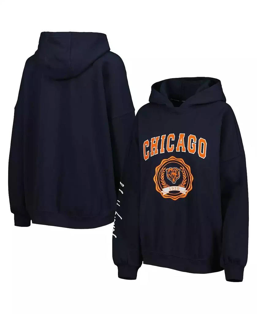 商品Tommy Hilfiger|Women's Navy Chicago Bears Becca Drop Shoulder Pullover Hoodie,价格¥501,第1张图片