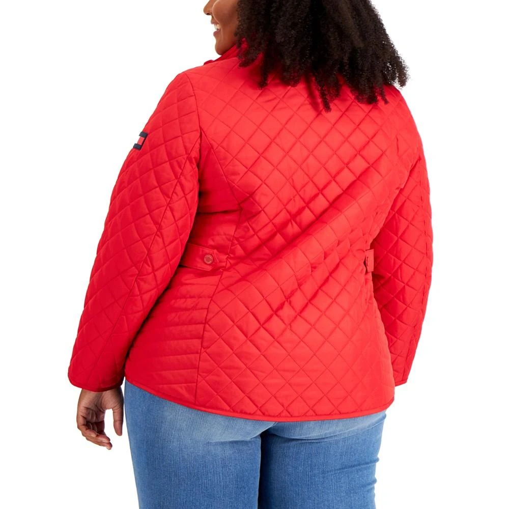 商品Tommy Hilfiger|Plus Size Quilted Logo Patch Jacket,价格¥907,第2张图片详细描述