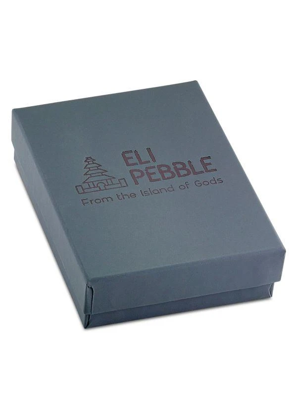 商品Eli Pebble|Sterling Silver Bar & Matte Onyx Stretch Bracelet,价格¥1418,第2张图片详细描述