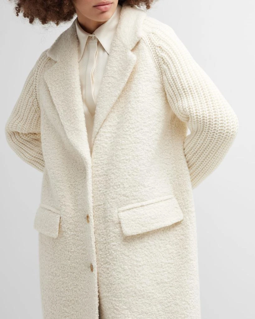 Charles Alpaca Fur Cashmere-Knit Coat 商品