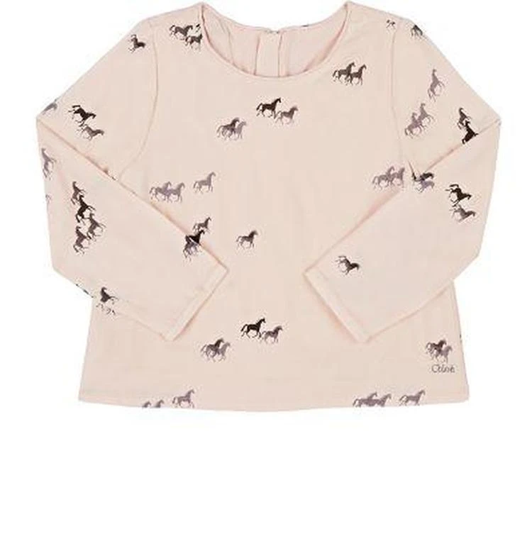 商品Chloé|Horse-Print Twill Blouse,价格¥796,第1张图片