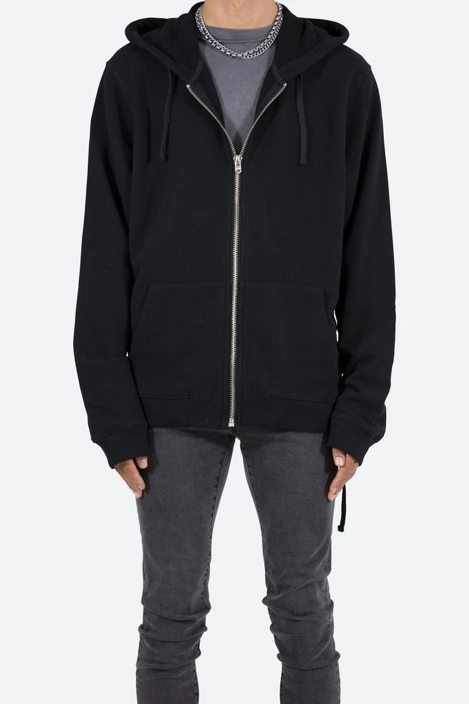 商品[国内直发] MNML|Laced Zip Up Hoodie - Black,价格¥166,第1张图片