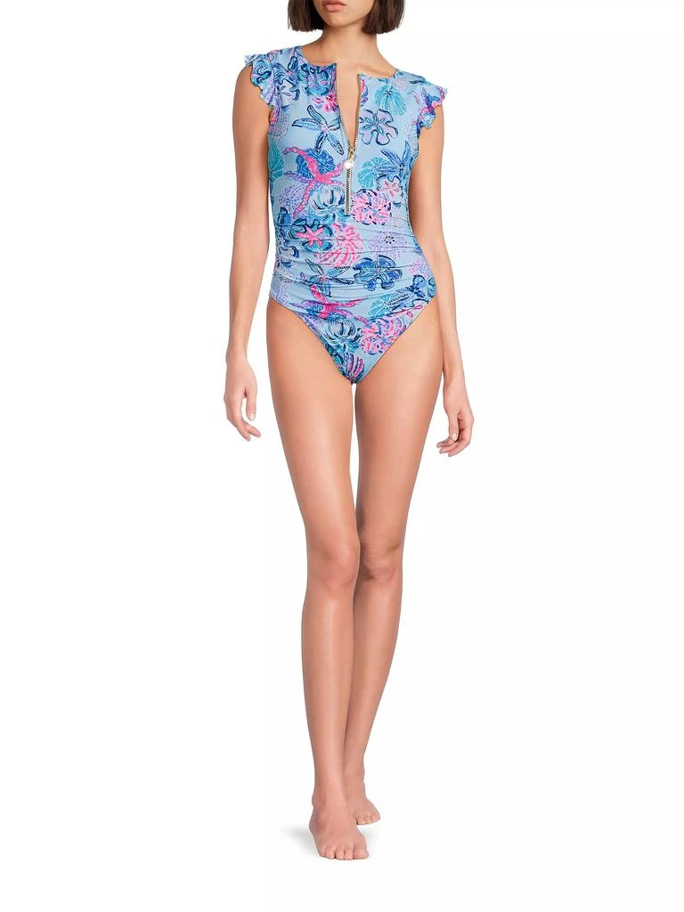 商品Lilly Pulitzer|Jossette Coral One-Piece Swimsuit,价格¥1322,第2张图片详细描述