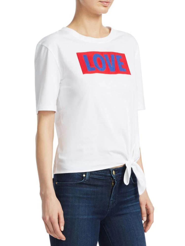 商品Sandro|Ouarda Love Knotted Tee,价格¥651,第3张图片详细描述