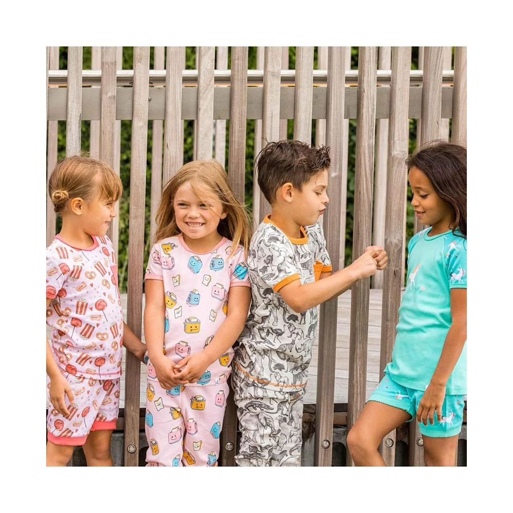 商品Deux par Deux|Girl Organic Cotton Two Piece Printed Pajama Set Pink Toasters - Toddler|Child,价格¥276,第2张图片详细描述