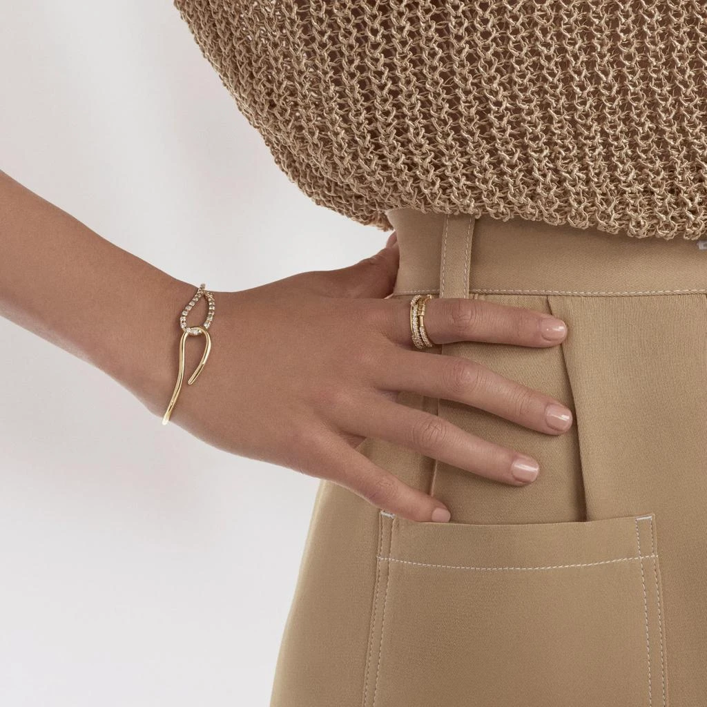 商品AME|Âme Q 18K Yellow Gold, Lab-Grown Diamond 1.36ct. tw. Double Wrist Cuff Bracelet,价格¥32956,第3张图片详细描述