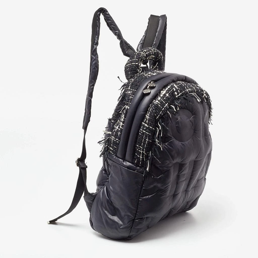 商品[二手商品] Chanel|Chanel Black Nylon and Tweed Doudoune Backpack,价格¥18643,第3张图片详细描述