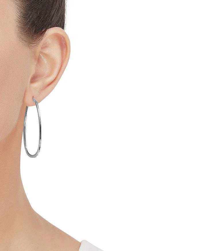 商品Alberto Amati|14K White Gold Polished Pear Shape Large Hoop Earrings,价格¥3751,第2张图片详细描述