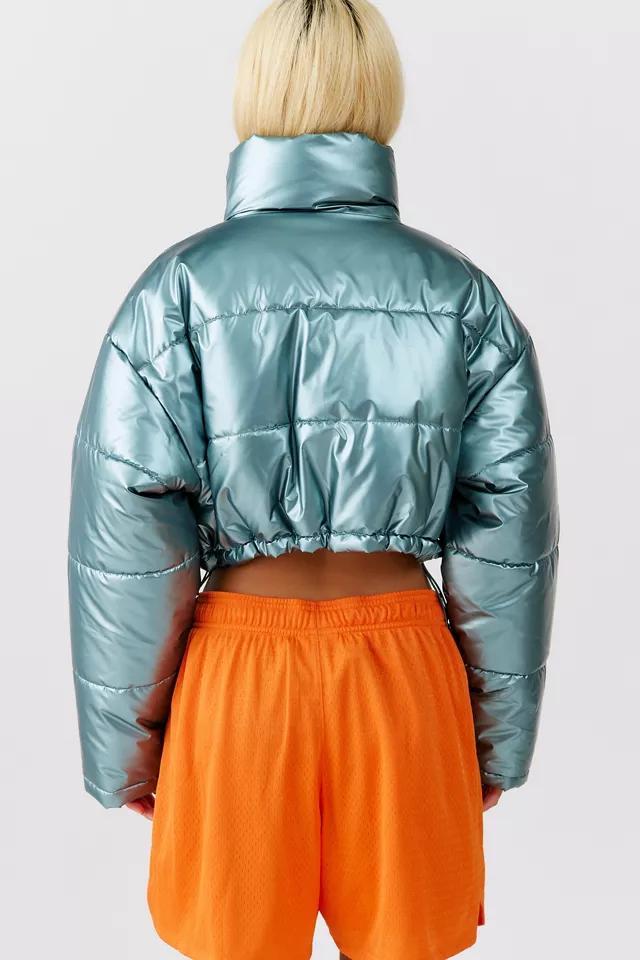 商品Urban Outfitters|UO Taryn Metallic Cropped Puffer Jacket,价格¥728,第4张图片详细描述