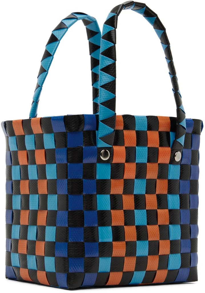 商品Marni|Kids Blue & Orange Micro Basket Tote,价格¥546,第3张图片详细描述