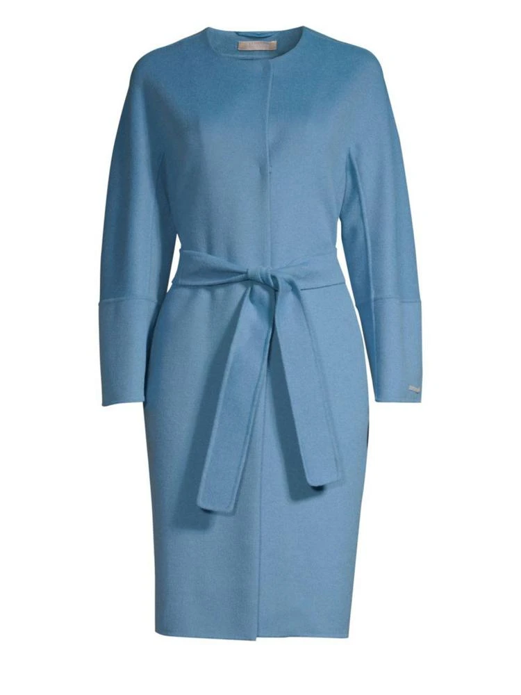 商品Max Mara|Aristo Virgin Wool & Angora Belted Wrap Coat,价格¥4399,第1张图片