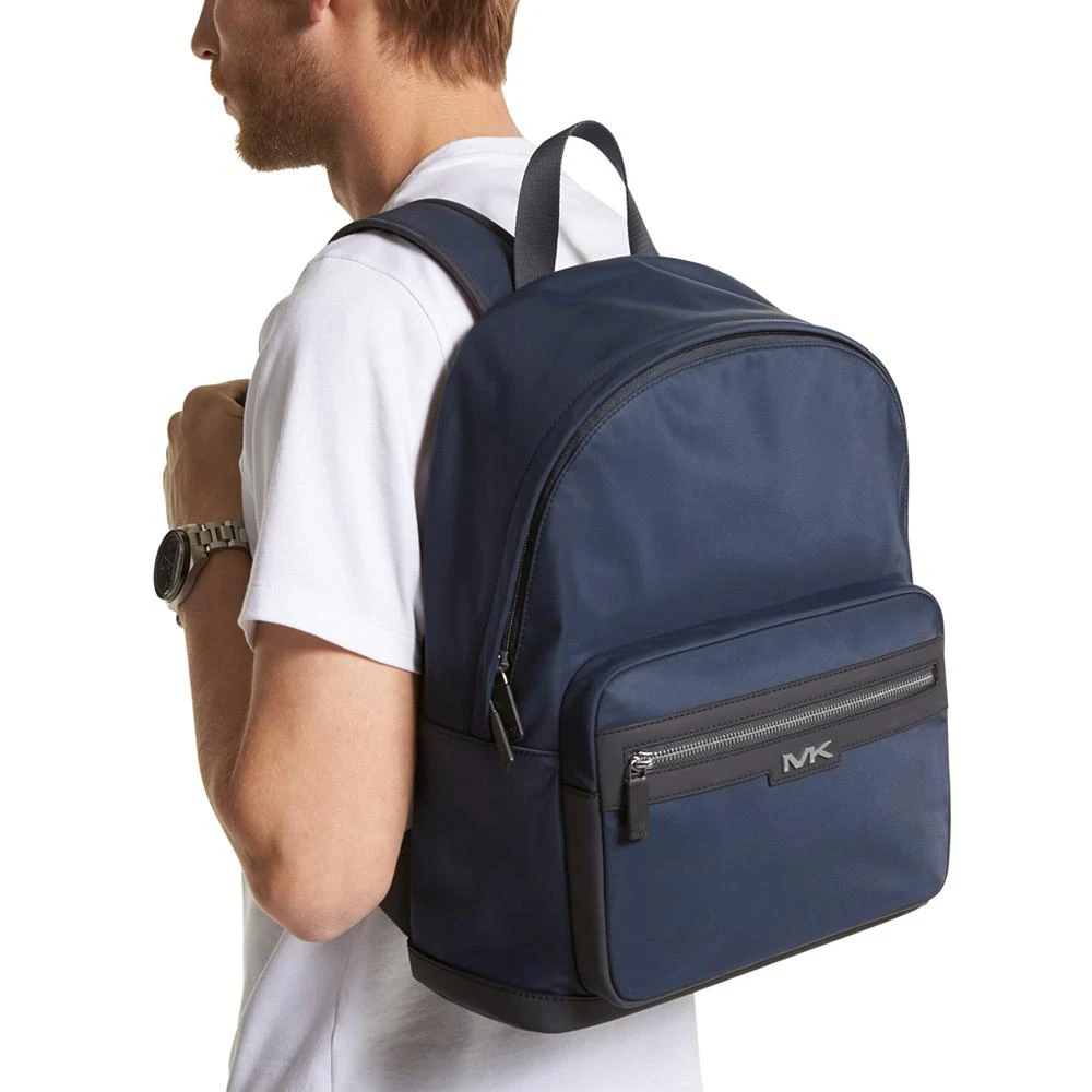 商品Michael Kors|Men's Malone Adjustable Solid Nylon Backpack,价格¥1519,第4张图片详细描述