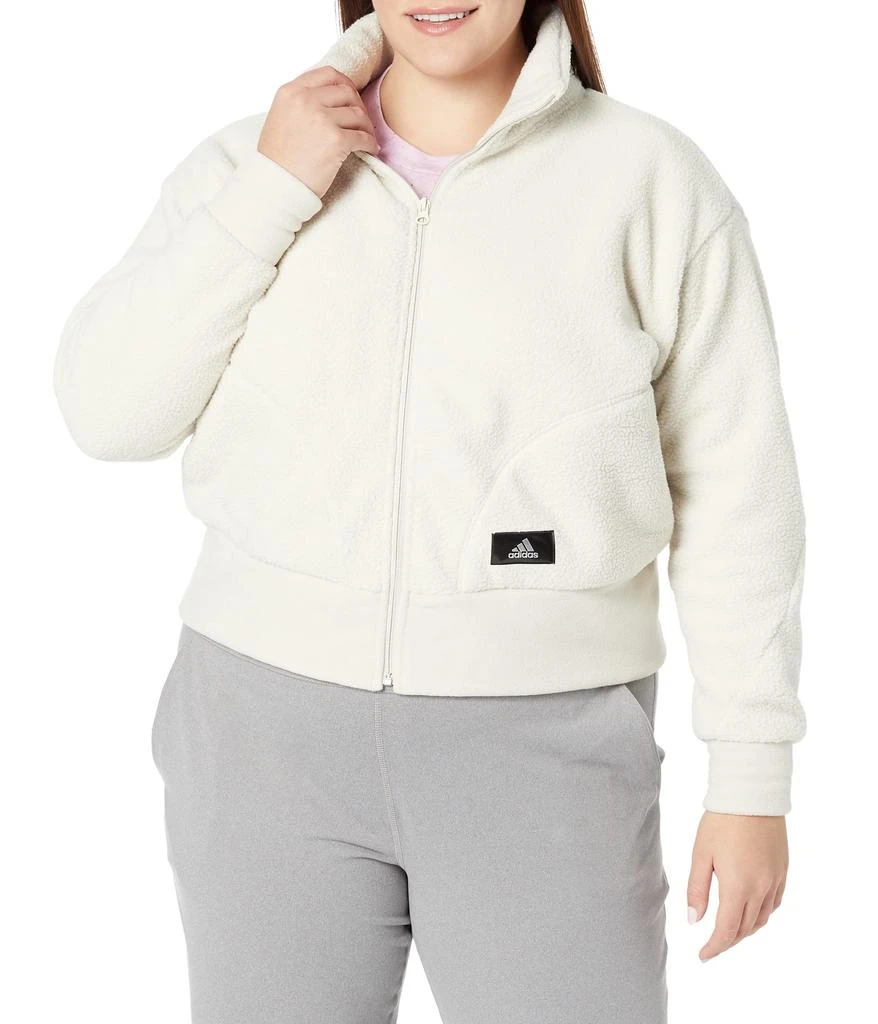 商品Adidas|Plus Size Holidayz Sherpa Jacket,价格¥292,第1张图片