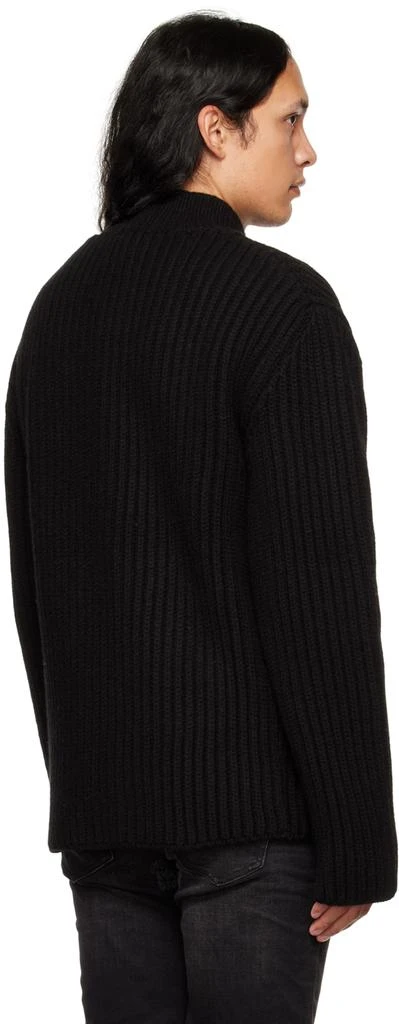 商品We11done|Black Stand Collar Cardigan,价格¥2444,第3张图片详细描述