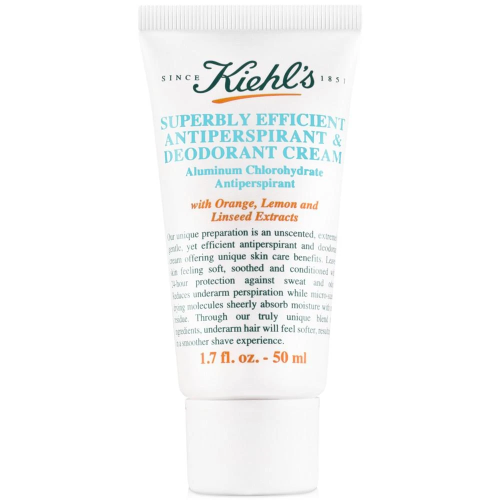 商品Kiehl's|Superbly Efficient Antiperspirant & Deodorant Cream, 1.7-oz.,价格¥126,第1张图片