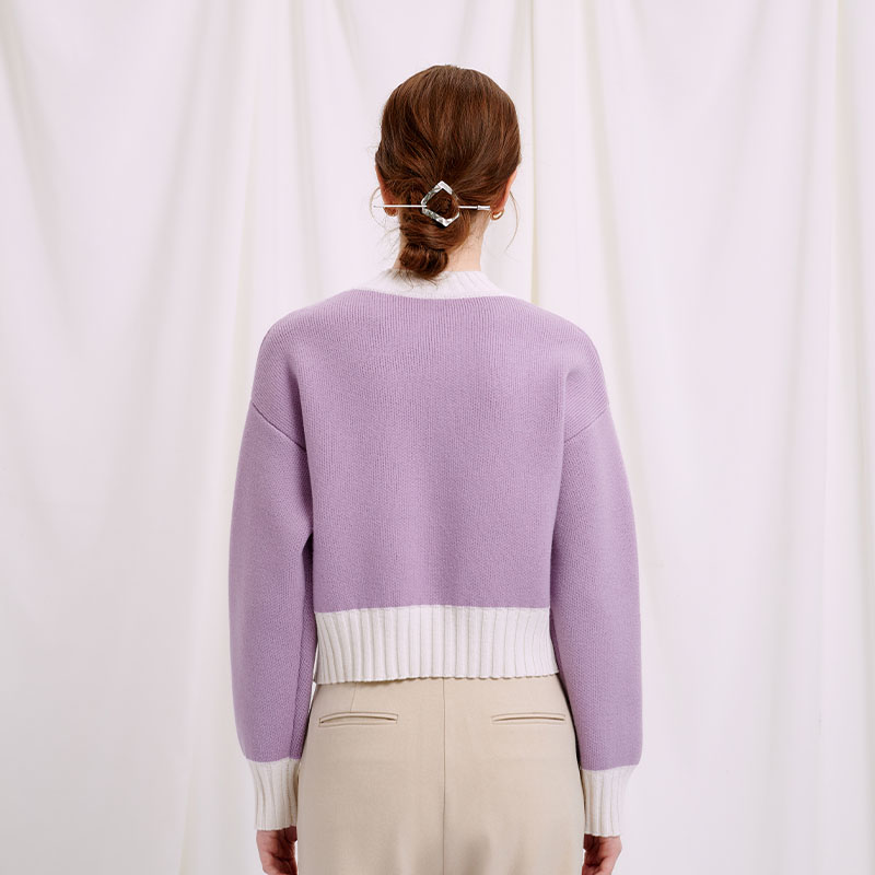 Zoie Wool Sweater - Lilac | Zoie羊毛毛衣 - 浅紫色商品第8张图片规格展示