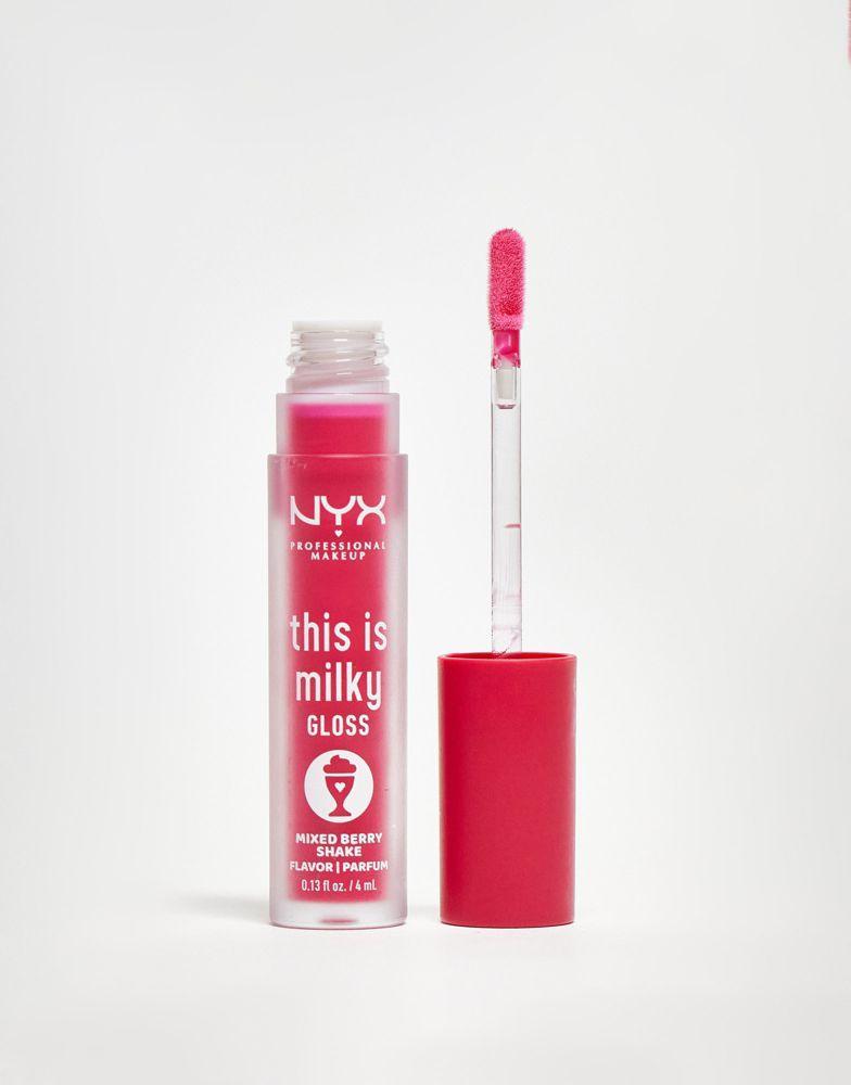商品NYX Professional Makeup|NYX Professional Makeup This Is Milky Gloss - Mixed Berry Shake,价格¥79,第1张图片