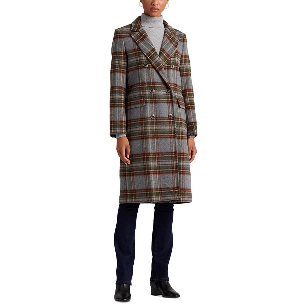 商品Ralph Lauren|Petite Double-Breasted Walker Coat, Created for Macy's,价格¥2574,第7张图片详细描述
