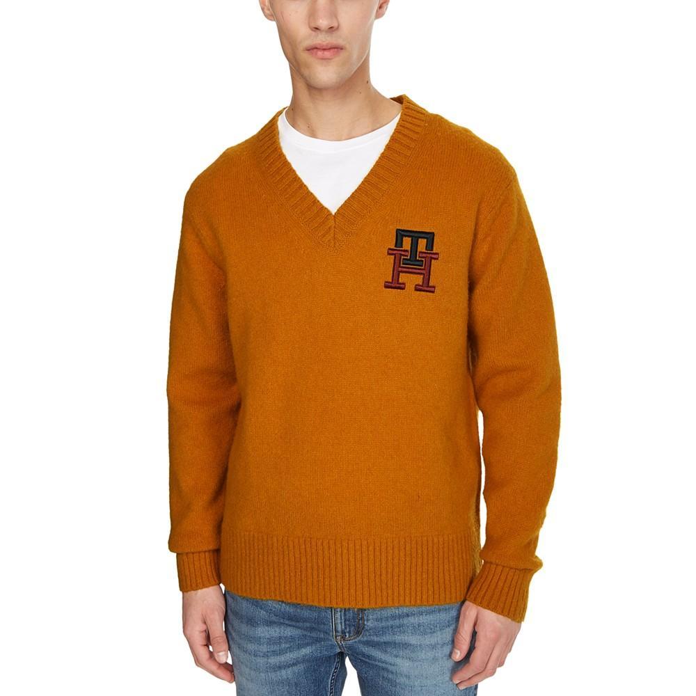 商品Tommy Hilfiger|Men's Monogram Brushed Lambs Wool Sweater,价格¥1041,第1张图片