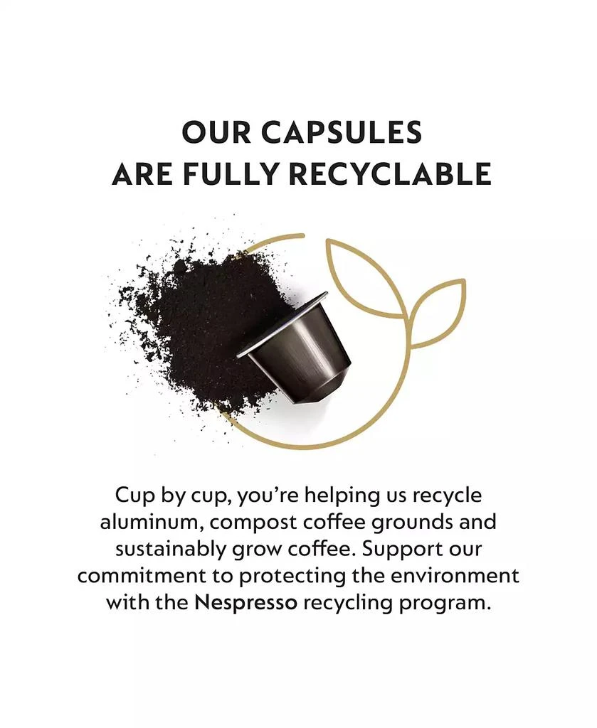 商品Nespresso|Capsules OriginalLine, Roma, Medium Roast Espresso Coffee, 50-Count Espresso Pods,价格¥334,第5张图片详细描述