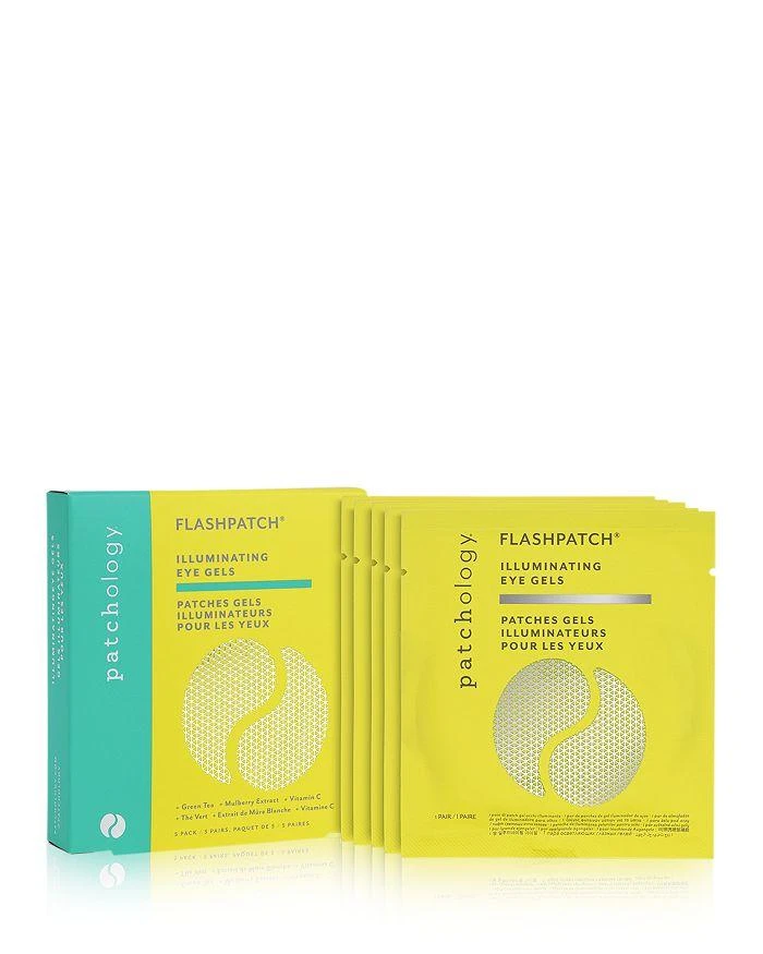商品Patchology|Patchology FlashPatch Illuminating Eye Gels, Pack of 5 Pairs,价格¥113,第1张图片