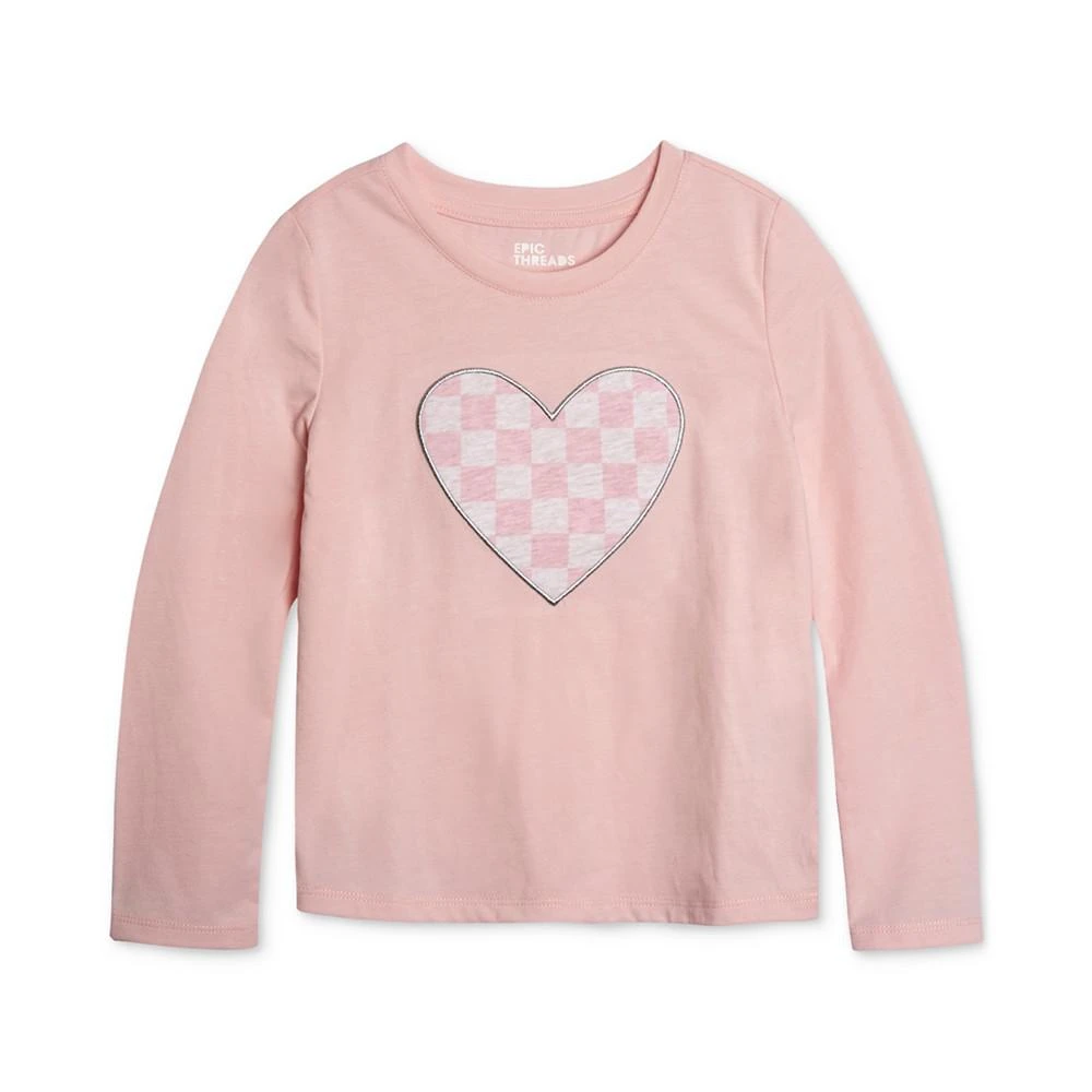 Toddler Girls Checkered Heart Graphic T-Shirt, Created For Macy's 商品