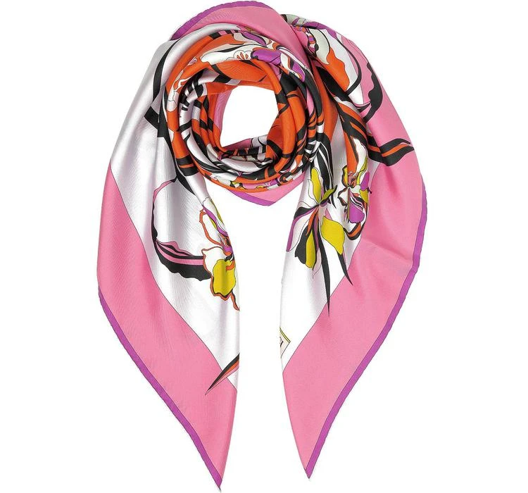 商品EMILIO PUCCI|Emilio Pucci Hanbury 印花丝绸方巾,价格¥1632,第1张图片