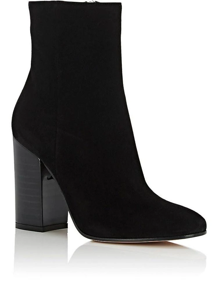 商品Gianvito Rossi|Lacquered-Heel Ankle Boots,价格¥3191,第2张图片详细描述