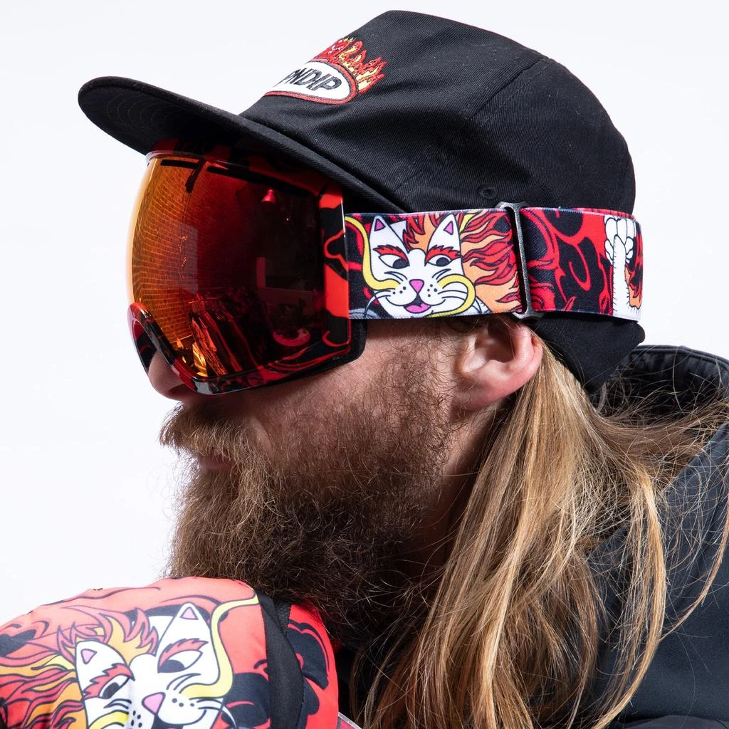 商品RIPNDIP|Dragonerm Snow Goggles (Red),价格¥303,第2张图片详细描述