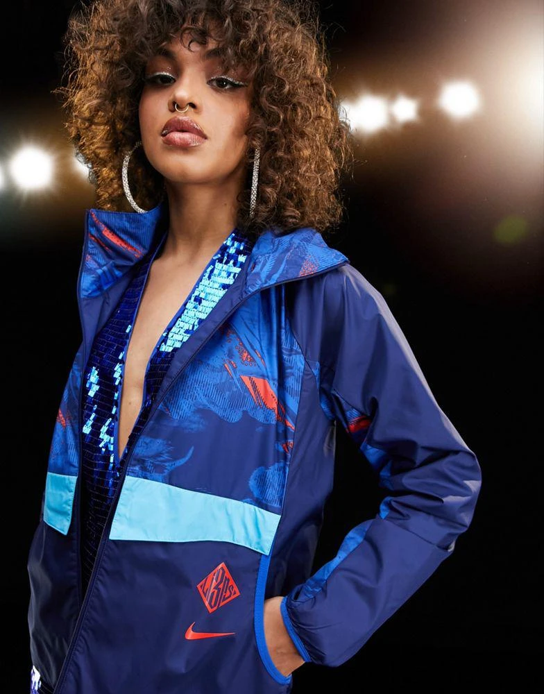 商品NIKE|Nike Football World Cup 2022 England unisex hooded jacket in navy,价格¥386,第3张图片详细描述