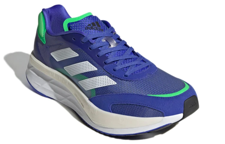 商品[国内直发] Adidas|adidas Adizero Boston 10 舒适百搭防滑耐磨 低帮 碳板 马拉松跑步鞋 男款 宝石蓝,价格¥710,第4张图片详细描述