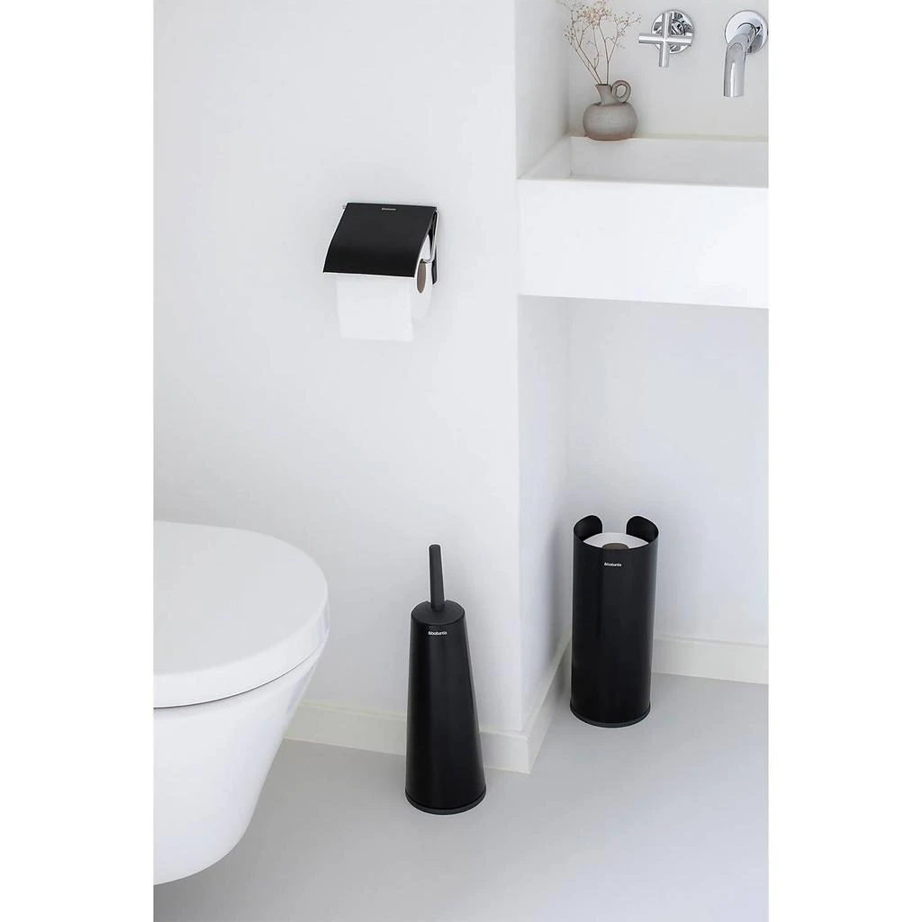 商品Brabantia|Brabantia Toilet Accessories - Matt Black (Set of 3),价格¥281,第3张图片详细描述