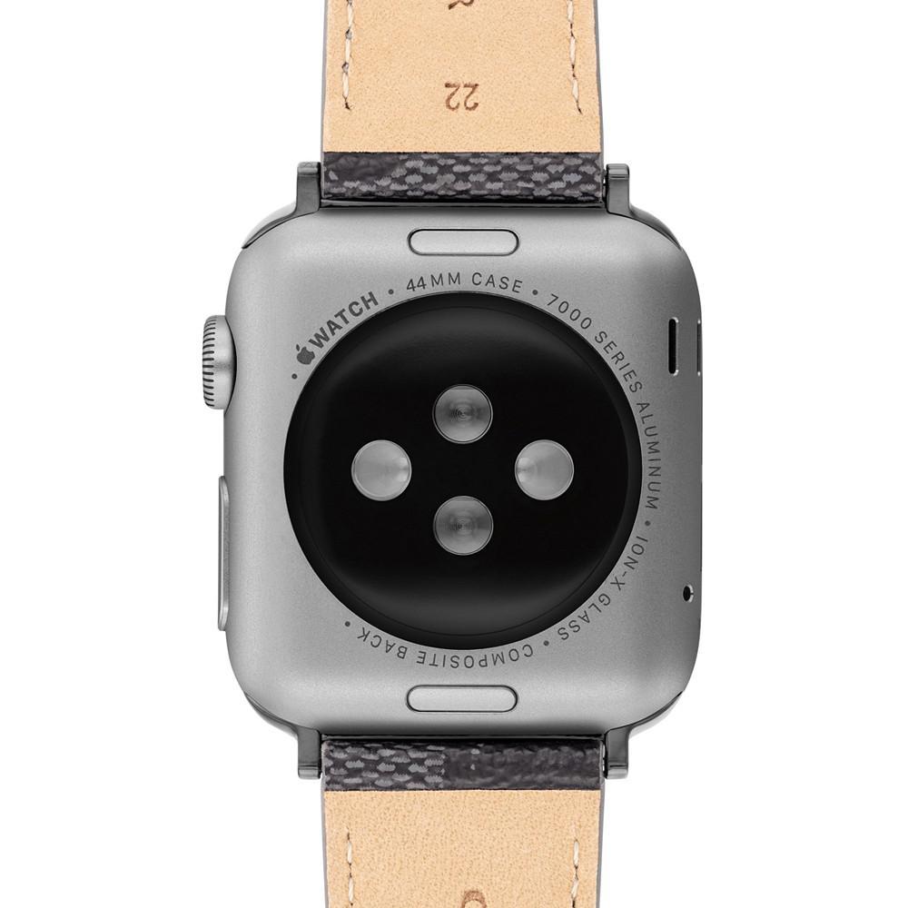 商品Coach|Black Canvas 42/44/45mm Apple Watch® Band,价格¥700,第4张图片详细描述