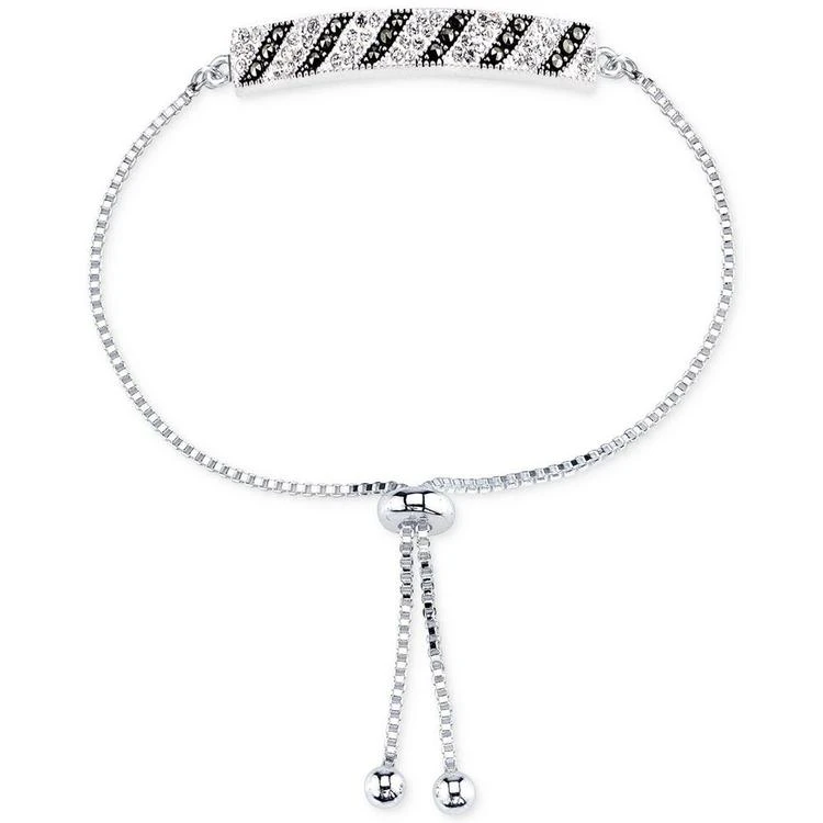 商品Unwritten|Silver-Plated Marcasite and Crystal Bar Slider Bracelet,价格¥185,第2张图片详细描述