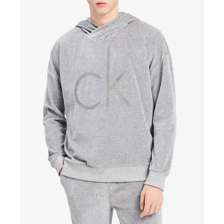 商品Calvin Klein|Men's Oversized Cocoon Velour Sweater,价格¥150,第3张图片详细描述