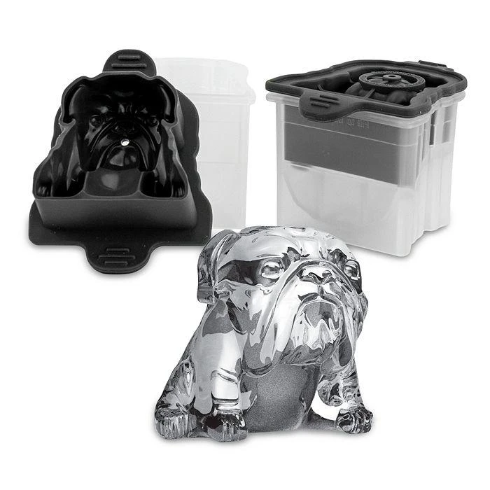 商品Tovolo|3D Novelty Ice Molds Bulldog, Set of 2,价格¥91,第1张图片