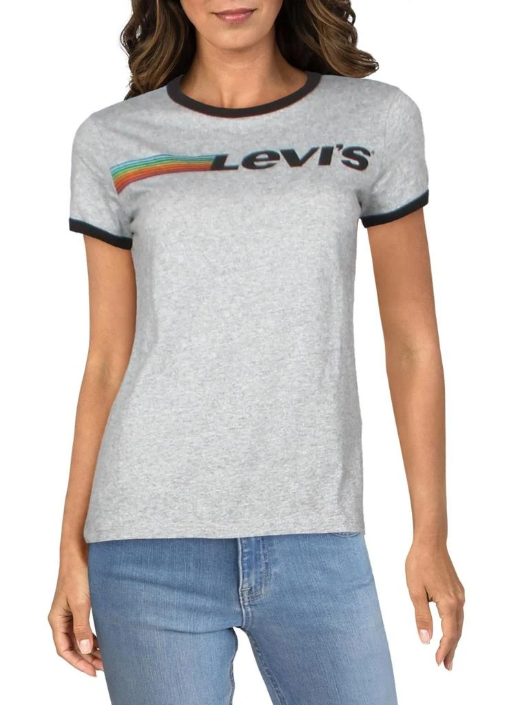 商品Levi's|Juniors Perfect Ringer Womens Cotton Graphic T-Shirt,价格¥185,第1张图片