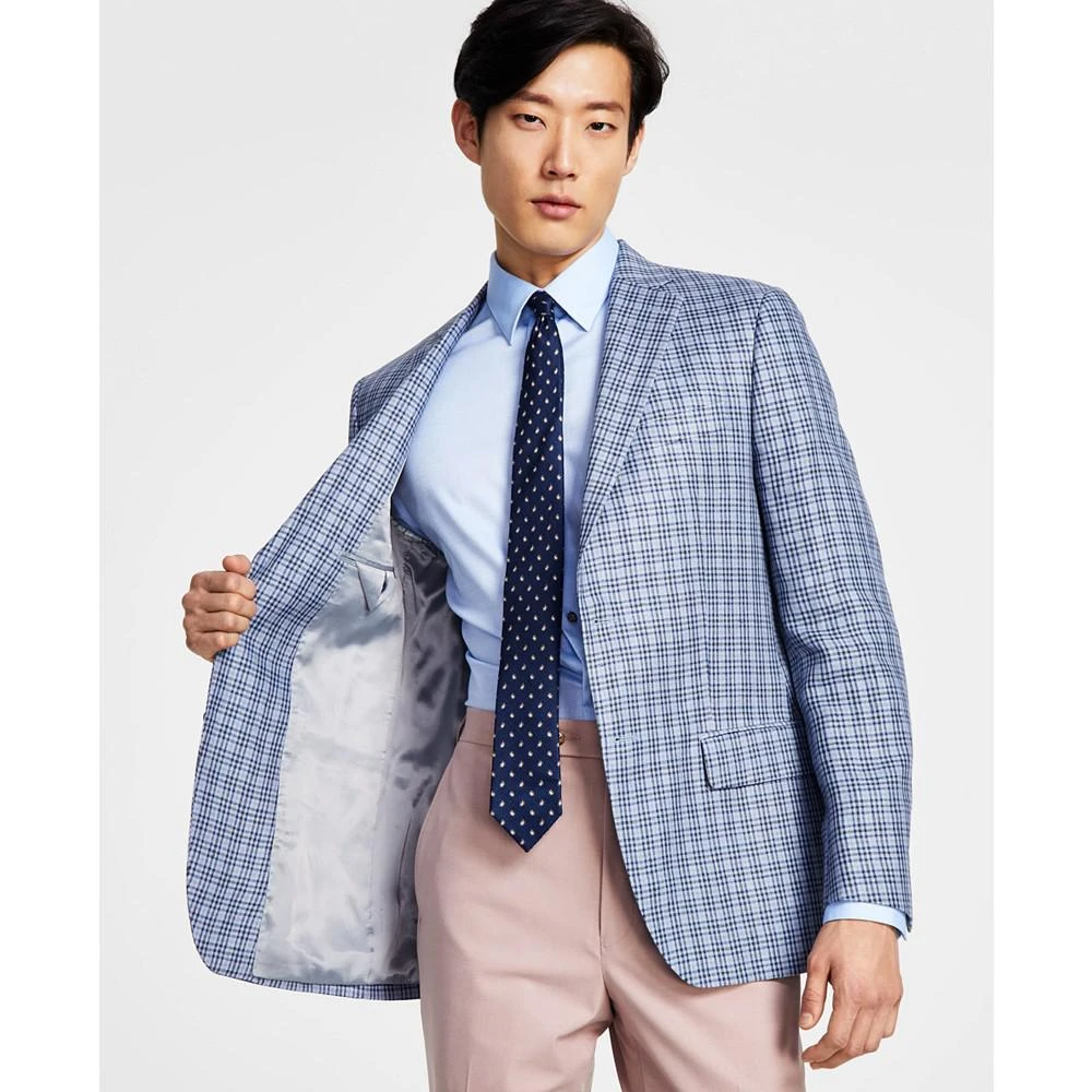 商品Ralph Lauren|Men’s Ultraflex Classic-Fit Patterned Linen Sportcoats,价格¥770,第4张图片详细描述
