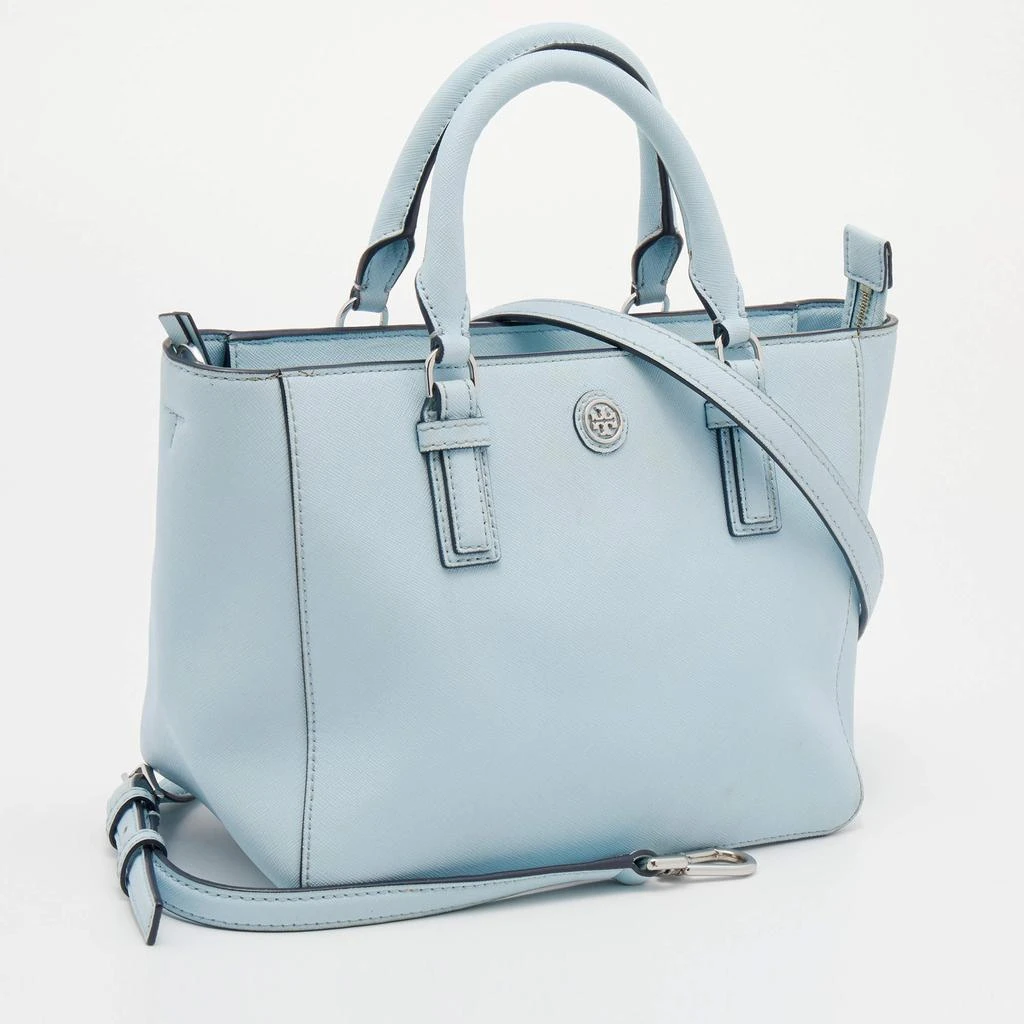 商品[二手商品] Tory Burch|Tory Burch Light Blue Saffiano Leather Robinson East West Satchel,价格¥1154,第3张图片详细描述