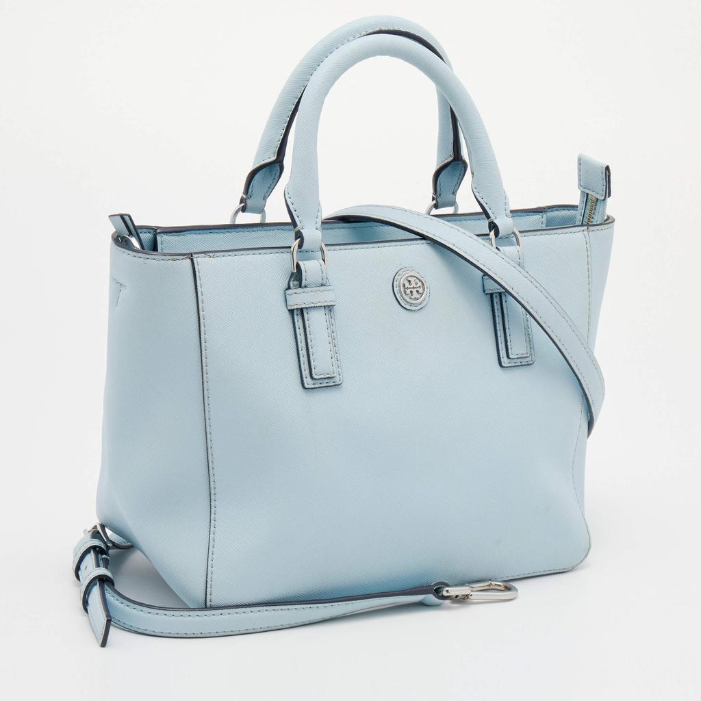 商品[二手商品] Tory Burch|Tory Burch Light Blue Saffiano Leather Robinson East West Satchel,价格¥2323,第5张图片详细描述