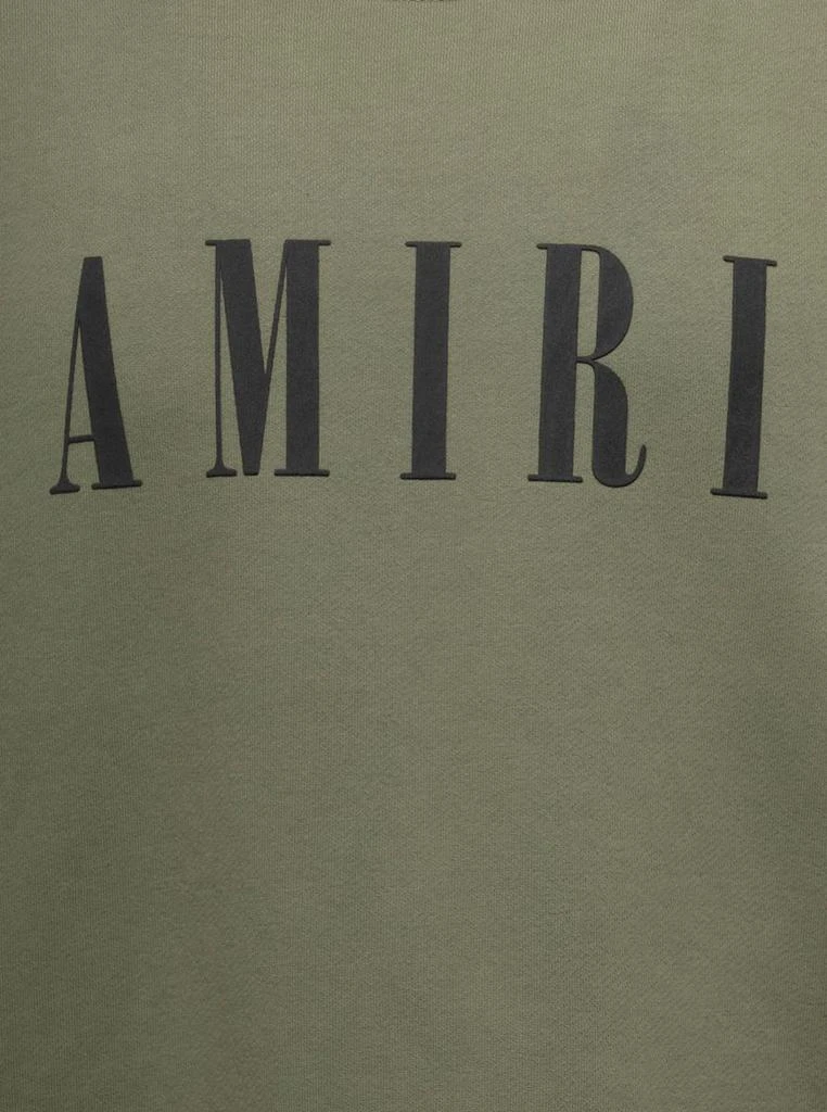 商品AMIRI|Green Cotton Crew neck Sweatshirt with Logo print Amiri Man,价格¥3775,第3张图片详细描述