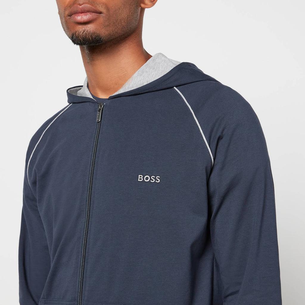 BOSS Bodywear Men's Mix&Match Hooded Jacket - Dark Blue商品第4张图片规格展示