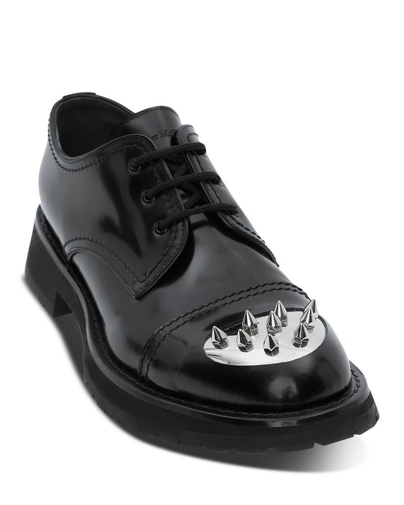 商品Alexander McQueen|Men's Leather Upper & Rubber Sole Dress Shoes,价格¥2703,第1张图片