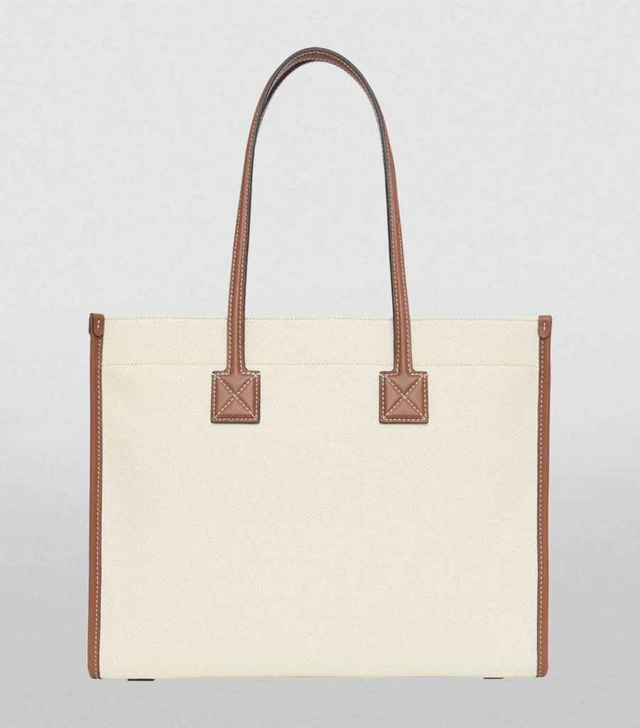 商品Burberry|Canvas and Leather Two-Tone Freya Tote Bag,价格¥10664,第4张图片详细描述