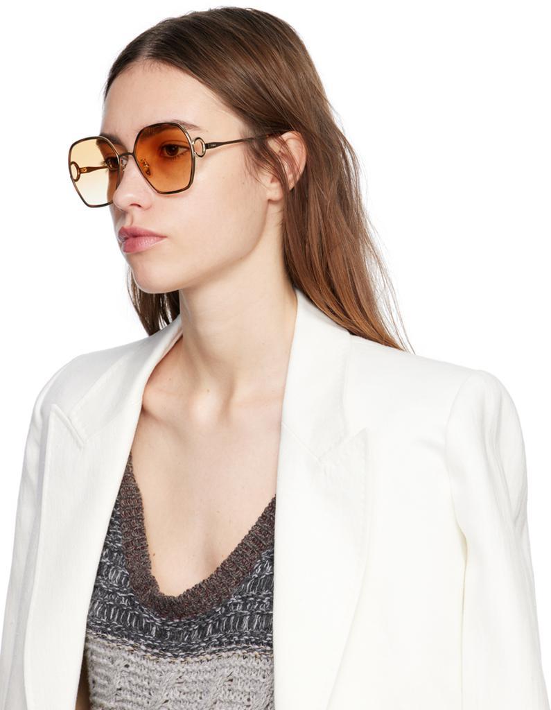 商品Chloé|Gold Austine Sunglasses,价格¥2879,第6张图片详细描述