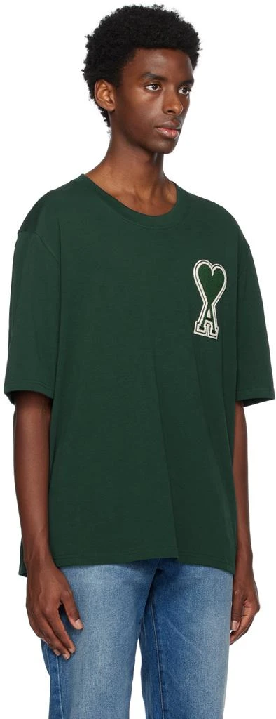 商品AMI|SSENSE Exclusive Green Ami de Cœur T-Shirt,价格¥1061,第2张图片详细描述