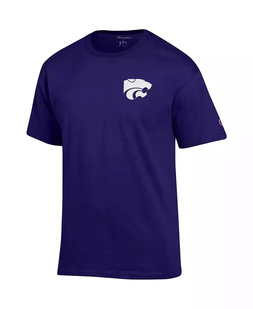 商品CHAMPION|Men's Purple Kansas State Wildcats Stack 2-Hit T-shirt,价格¥270,第2张图片详细描述