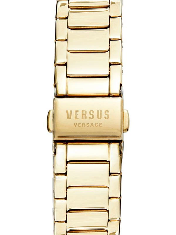 商品Versus Versace|39MM Ion Plated Yellow Gold Stainless Steel & Crystal Bracelet Watch,价格¥1087,第4张图片详细描述