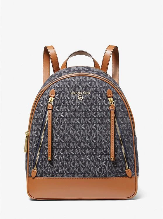 商品Michael Kors|Brooklyn Medium Logo Jacquard Backpack,价格¥1462,第1张图片