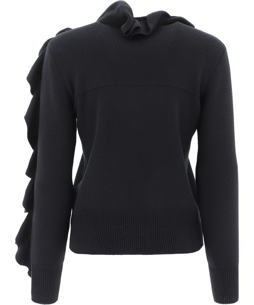 Alexander Mcqueen Women's  Black Wool Sweater商品第2张图片规格展示